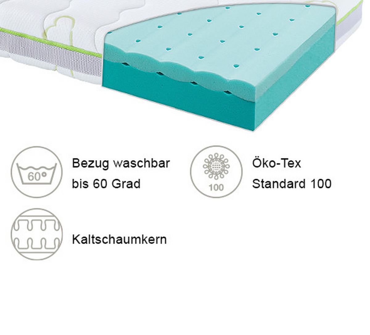JUGENDMATRATZE - Basics, Textil (140/200cm) - Träumeland