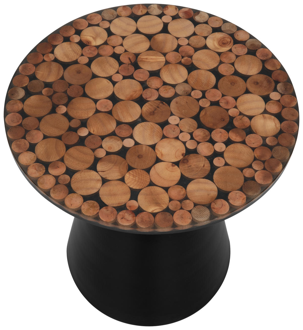 BEISTELLTISCH in Metall, Kunststoff, Holz  - Multicolor/Schwarz, LIFESTYLE, Holz/Kunststoff (49/47.5/49cm) - Livetastic