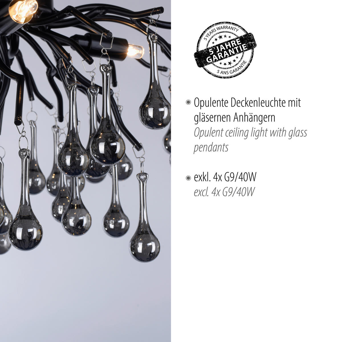 TAKLAMPA Icicle 60/30/35 cm  - Design (60/30/35cm) - Paul Neuhaus