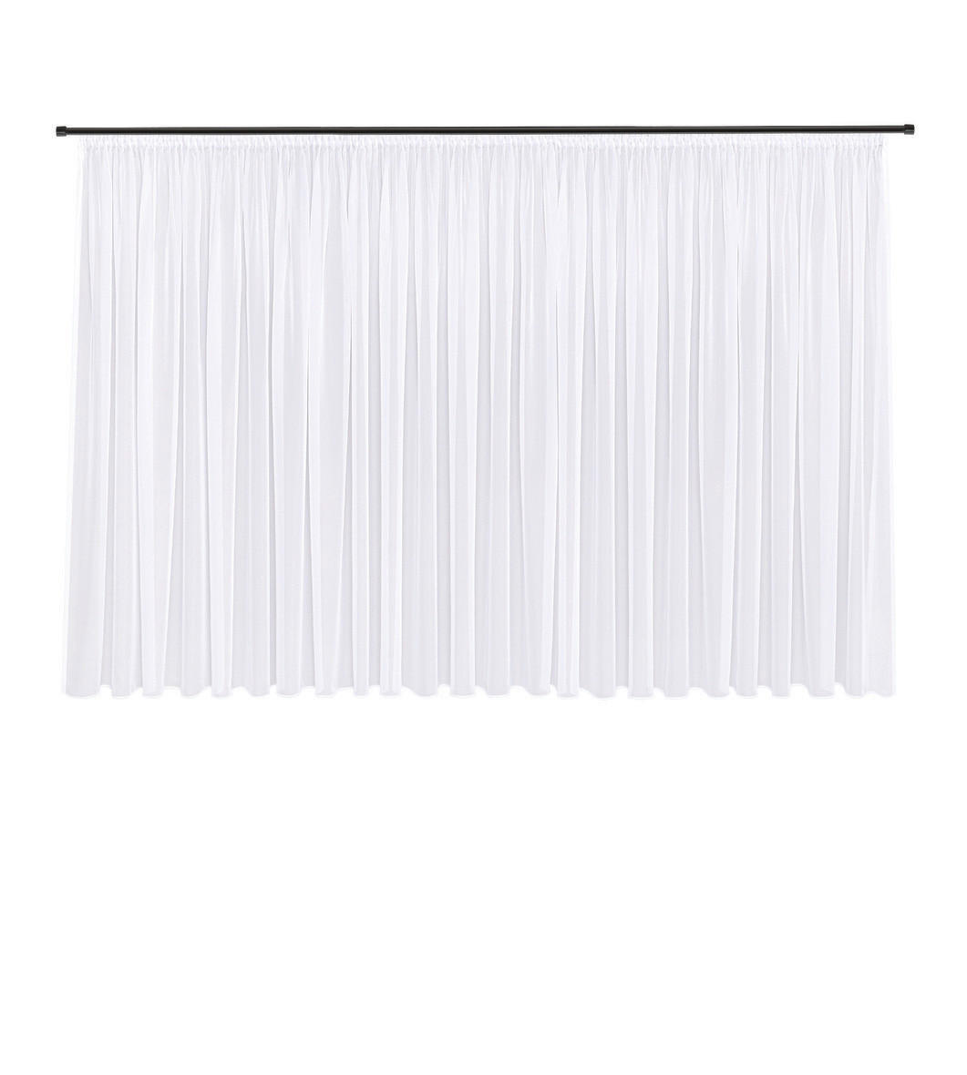 FERTIGSTORE  transparent  600/175 cm   - Weiß, Basics, Textil (600/175cm)