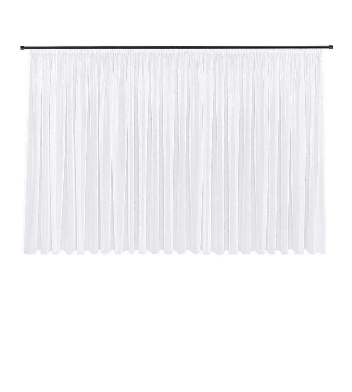 FERTIGSTORE  transparent  600/150 cm   - Weiß, Basics, Textil (600/150cm)
