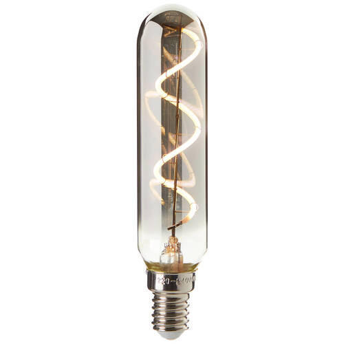 LED-FILAMENT-LEUCHTMITTEL   E14  - Grau, Basics, Glas/Metall (2,5/12cm) - Brilliant