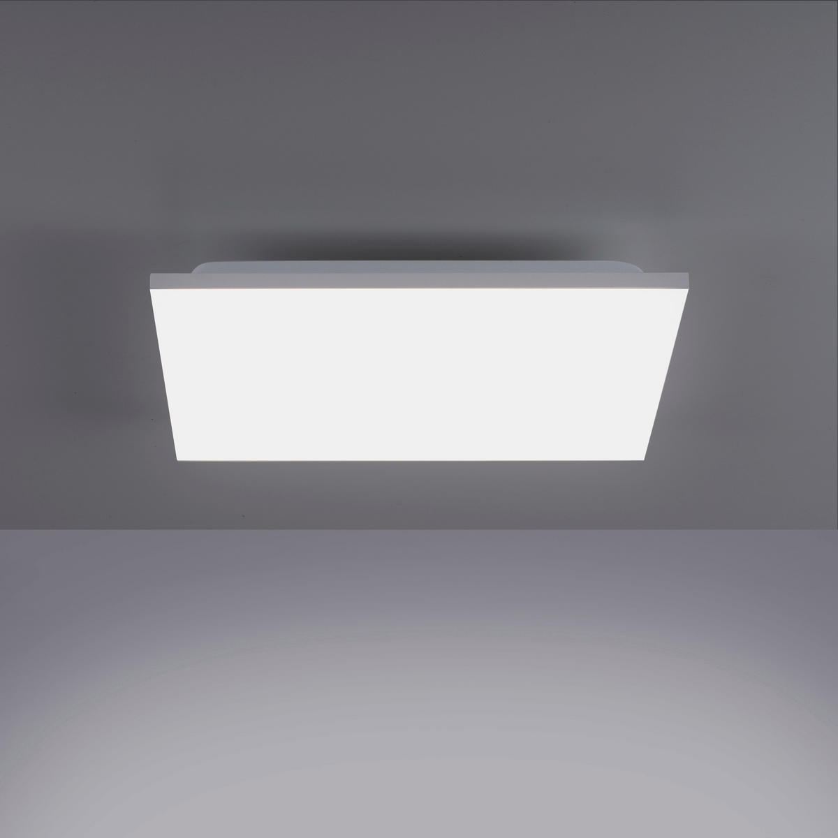 LED-DECKENLEUCHTE Gustav 45/45/7 cm   - Weiß, Design, Kunststoff/Metall (45/45/7cm)