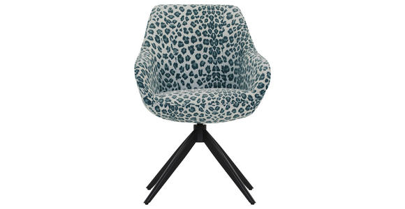 ARMLEHNSTUHL  Sitzfläche 360° drehbar Flachgewebe, Mikrofaser  - Schwarz/Grau, Design, Textil/Metall (60/83/65cm) - Landscape