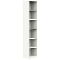 AKTENREGAL 40/220,5/40 cm  - Weiss, Design, Holzwerkstoff (40/220,5/40cm) - Moderano