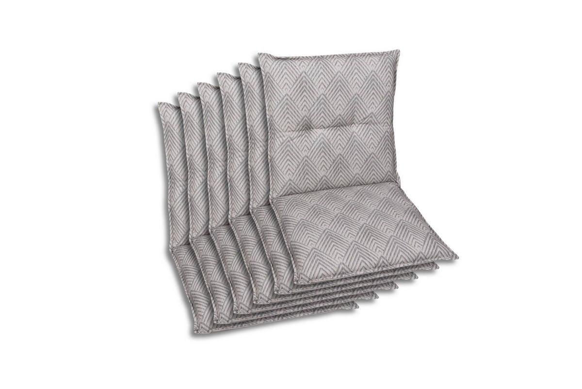 SESSELAUFLAGENSET Graphik  - Beige, Basics, Textil (50/7/100cm)