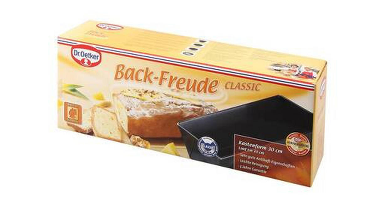 KASTENFORM  - Schwarz, Basics, Metall (30/11,5/7cm) - Dr.Oetker