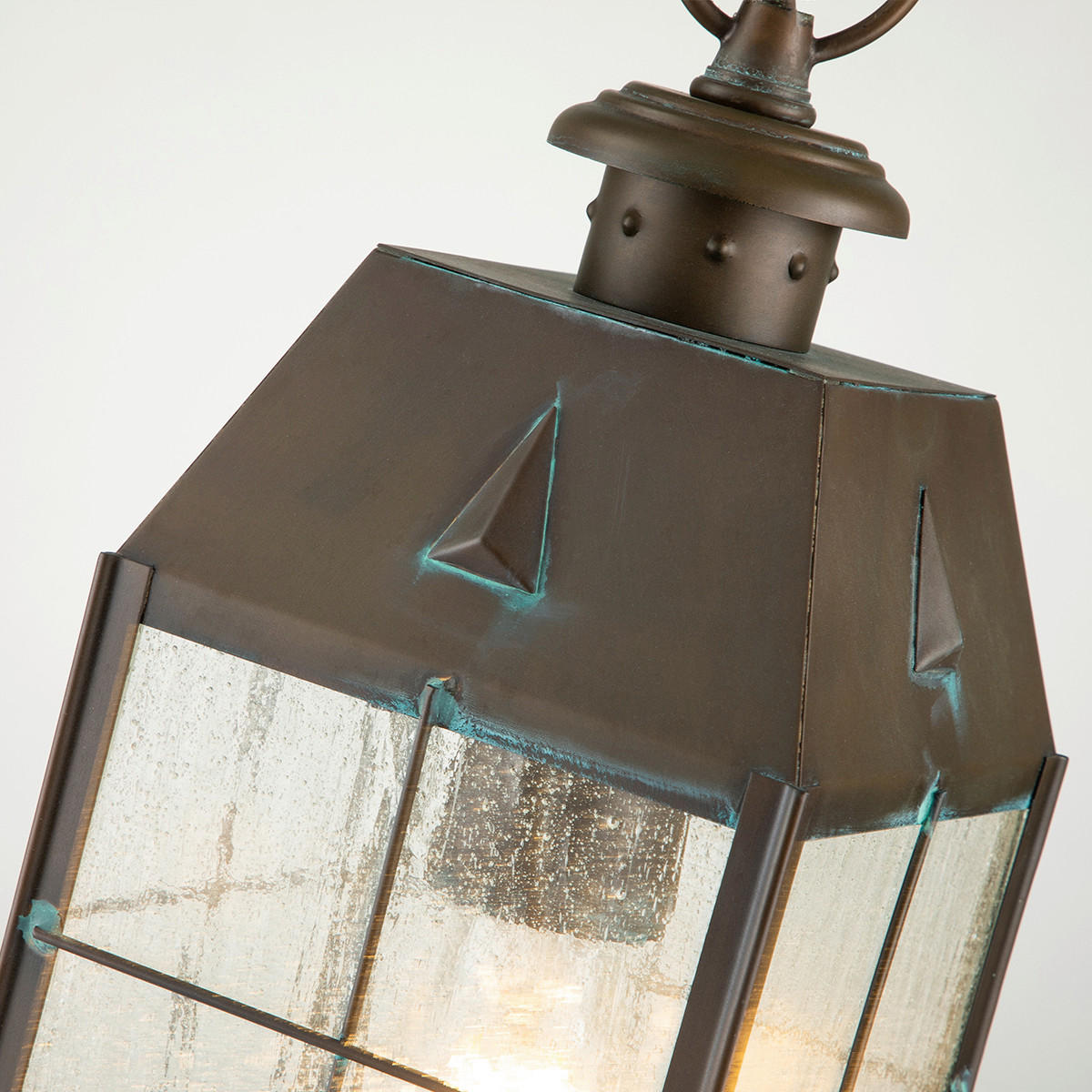 AUSSENHÄNGELEUCHTE - Messingfarben, Konventionell, Glas/Metall (14/48.3cm) - Elstead Lighting