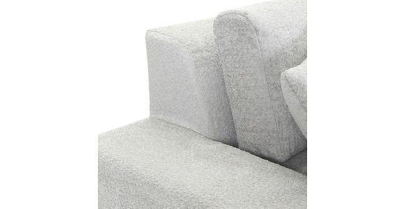 ECKSOFA  Greige Bouclé  - Greige/Schwarz, MODERN, Kunststoff/Textil (255/255cm) - Landscape