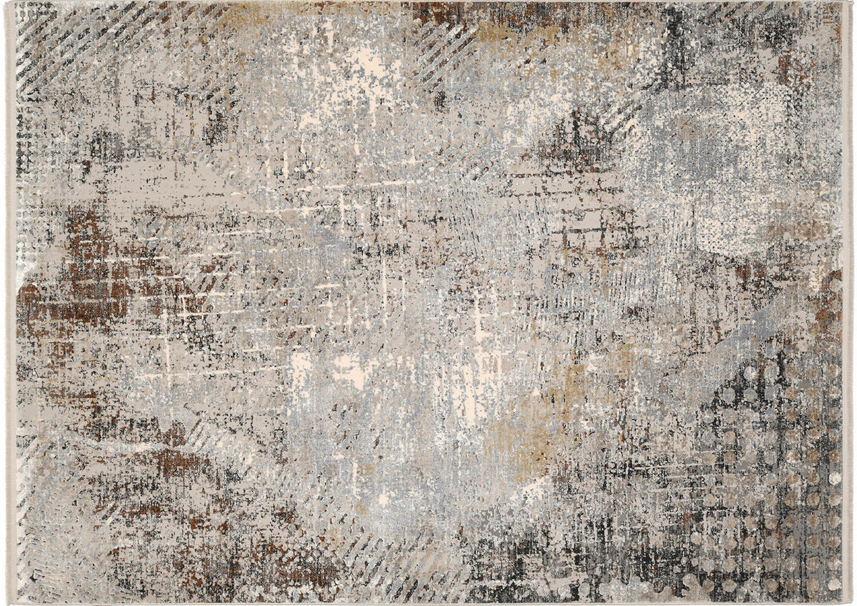 WEBTEPPICH 160/230 cm NEVADA Braun, Grau, Beige  - Beige/Braun, Design, Textil (160/230cm) - Musterring