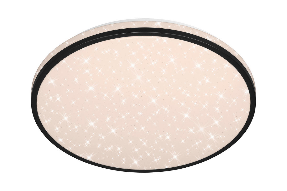 LED-DECKENLEUCHTE 38/7 cm   - Schwarz, Design, Kunststoff (38/7cm)