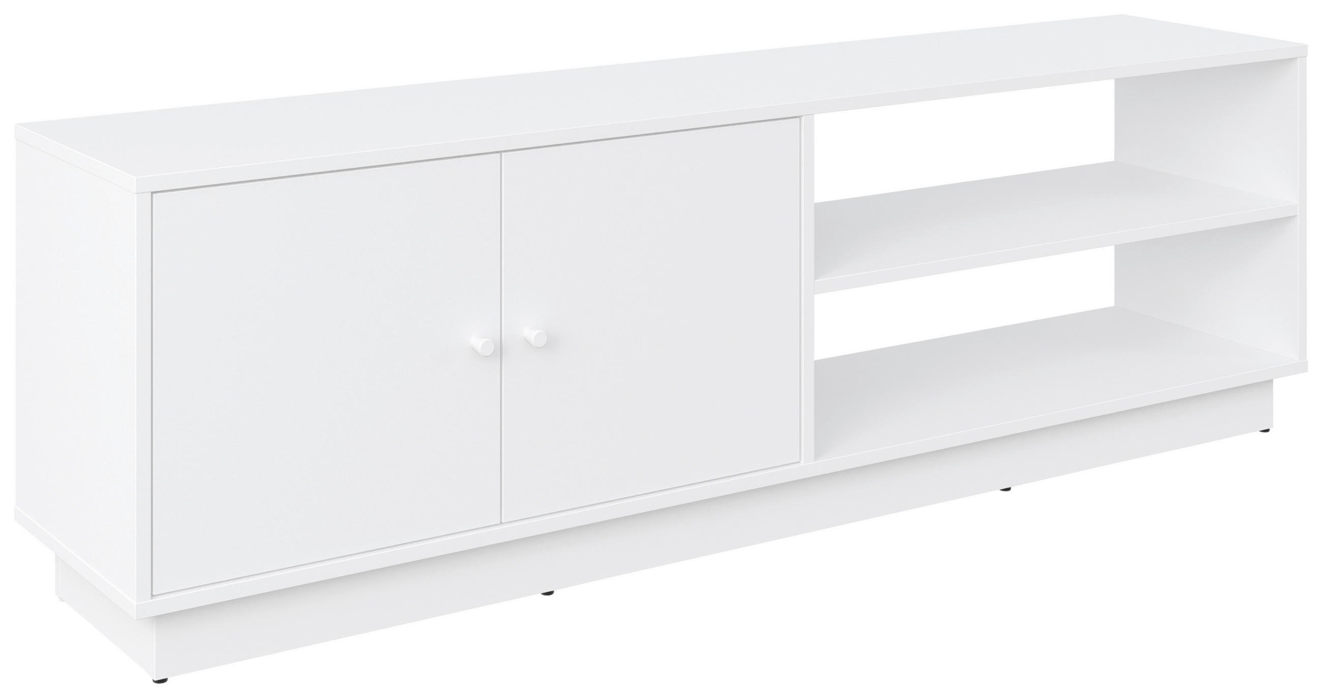 TV-ELEMENT  in 161/50/33,5 cm  - Weiss, Basics, Holzwerkstoff/Kunststoff (161/50/33,5cm) - Boxxx