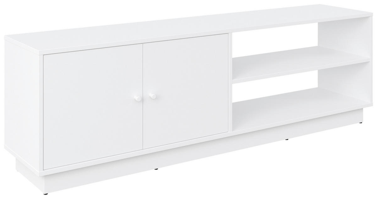 TV-ELEMENT - Weiß, Basics, Holzwerkstoff/Kunststoff (161/50/33,5cm) - Boxxx