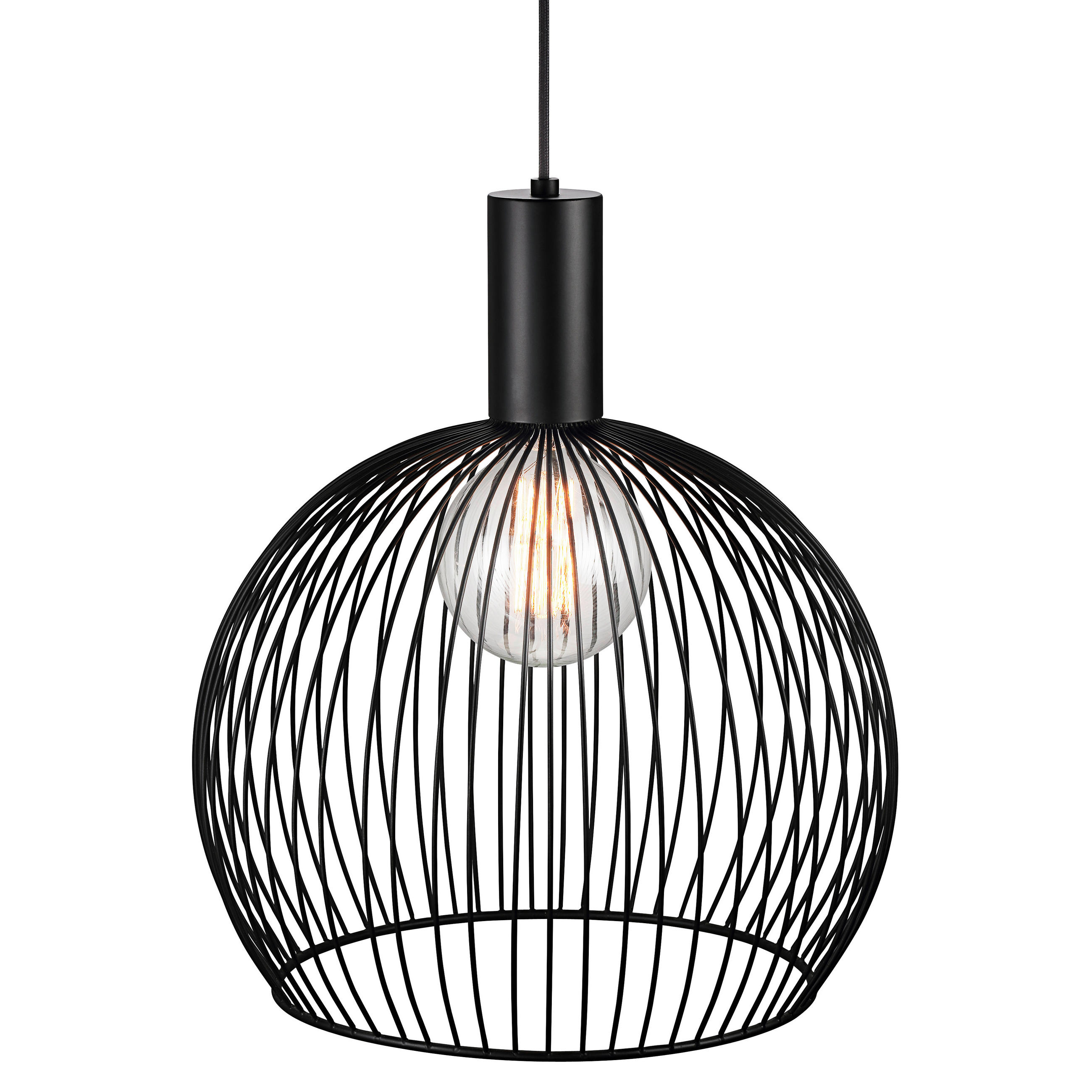 HÄNGELEUCHTE AVER 40/45,5 cm   - Schwarz, KONVENTIONELL, Metall (40/45,5cm) - Nordlux