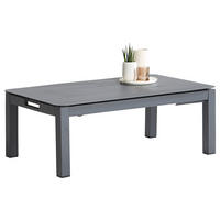 LOUNGETISCH 100/60/35-65 cm Metall  - Anthrazit, Design, Metall (100/60/35-65cm) - Amatio