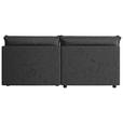 ECKSOFA Anthrazit Webstoff Zierkissen, Rückenkissen, Rücken echt  - Anthrazit/Schwarz, MODERN, Kunststoff/Textil (153/200cm) - Xora
