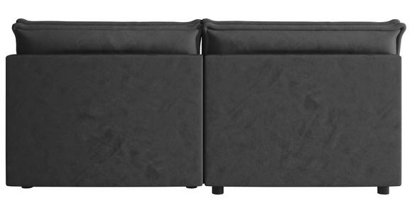 ECKSOFA Anthrazit Webstoff Zierkissen, Rückenkissen, Rücken echt  - Anthrazit/Schwarz, MODERN, Kunststoff/Textil (153/200cm) - Xora
