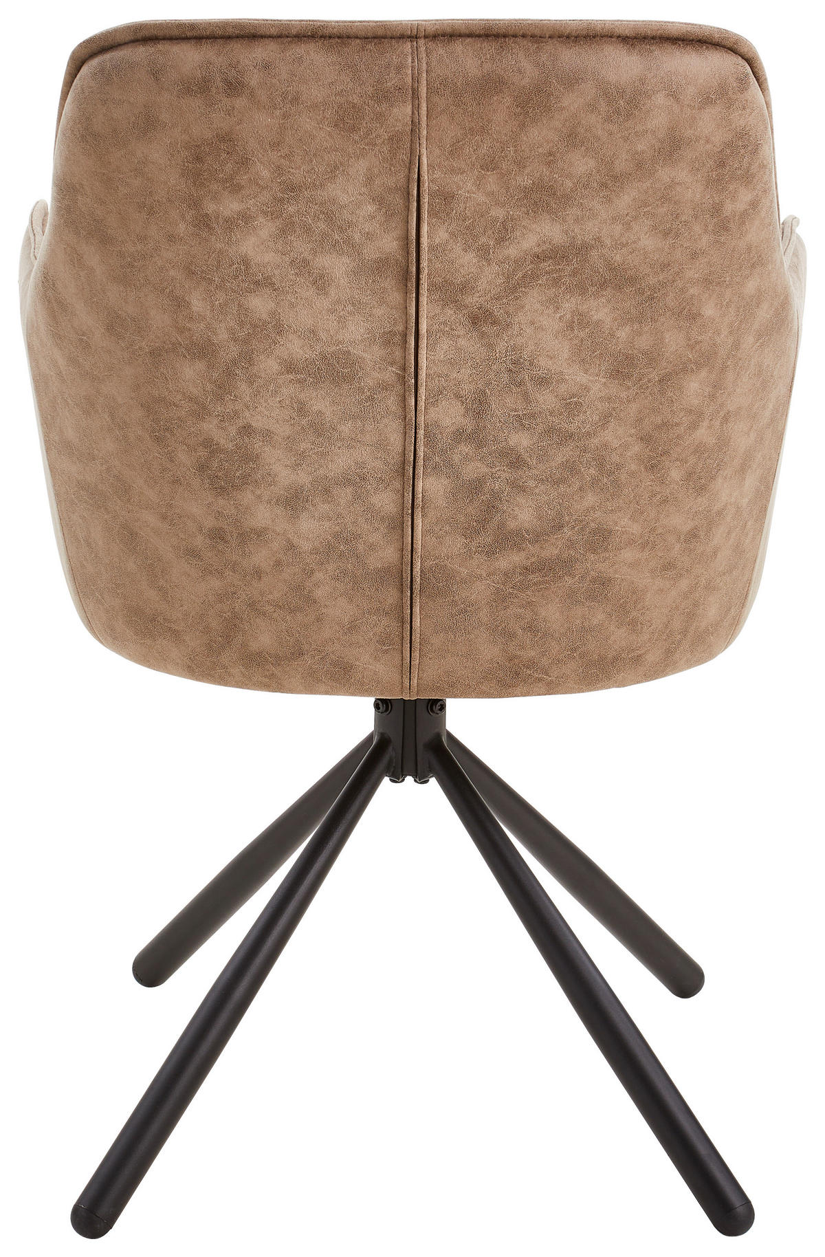 ARMLEHNSTUHL  in Eisen Mikrofaser  - Schwarz/Braun, MODERN, Holz/Textil (61/91/59cm) - Livetastic