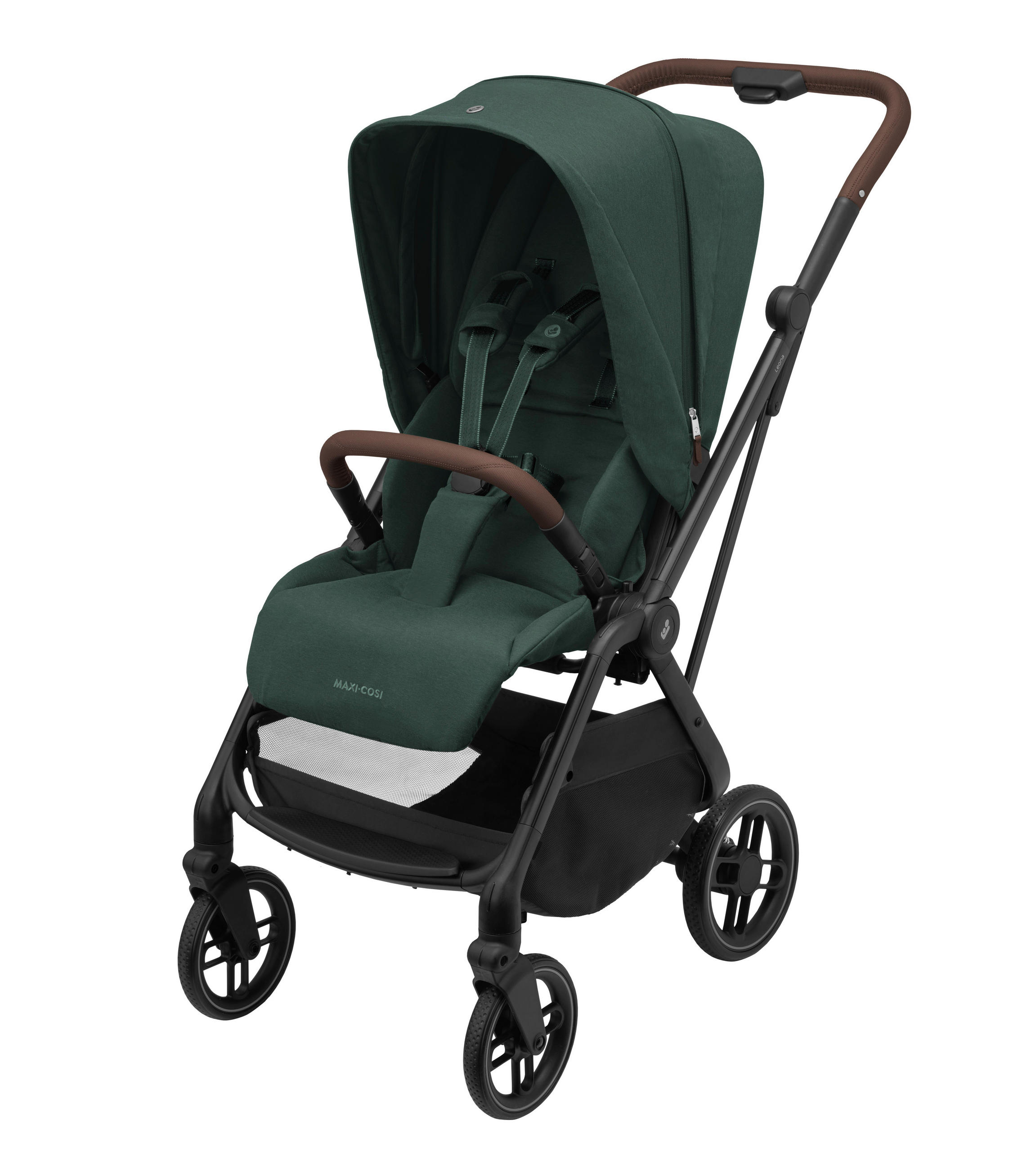 KIŠOBRAN KOLICA  Leona 2  - zelena/crna, Basics, metal/plastika (46,5/103,5/85,5cm) - Maxi-Cosi