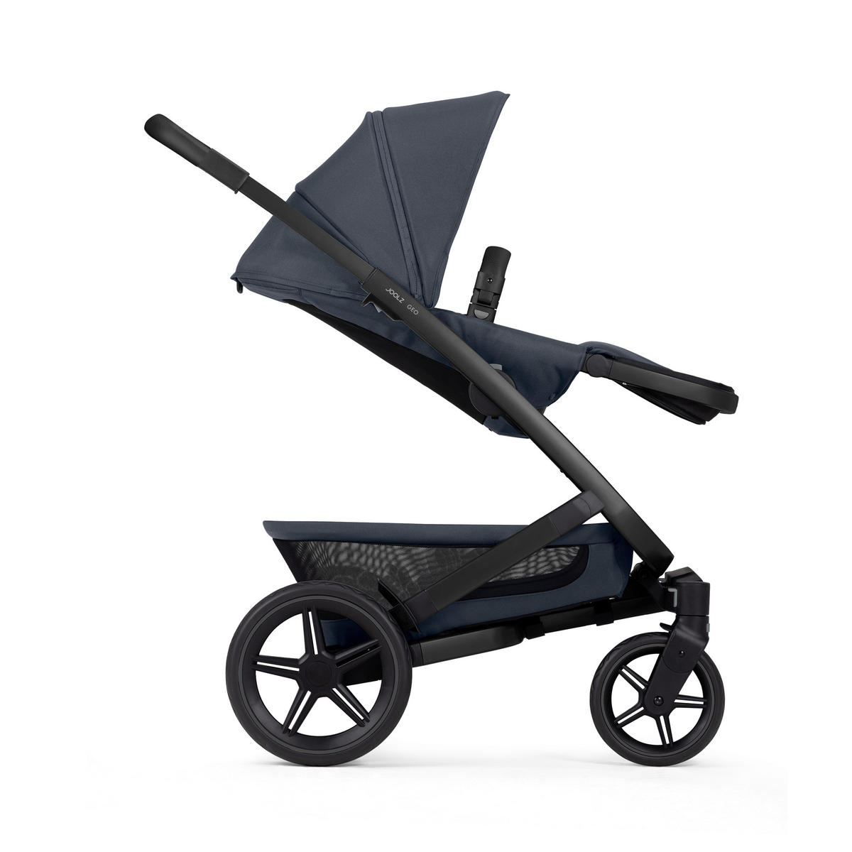 KINDERWAGENSET  Geo3 Mono  Dark Navy Blue  - Schwarz/Dunkelblau, Basics, Textil/Metall (60/92-113/77-105cm) - Joolz