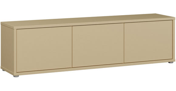 LOWBOARD  in 154,2/44,5/34,9 cm  - Gelb/Grau, MODERN, Holzwerkstoff/Kunststoff (154,2/44,5/34,9cm) - Carryhome