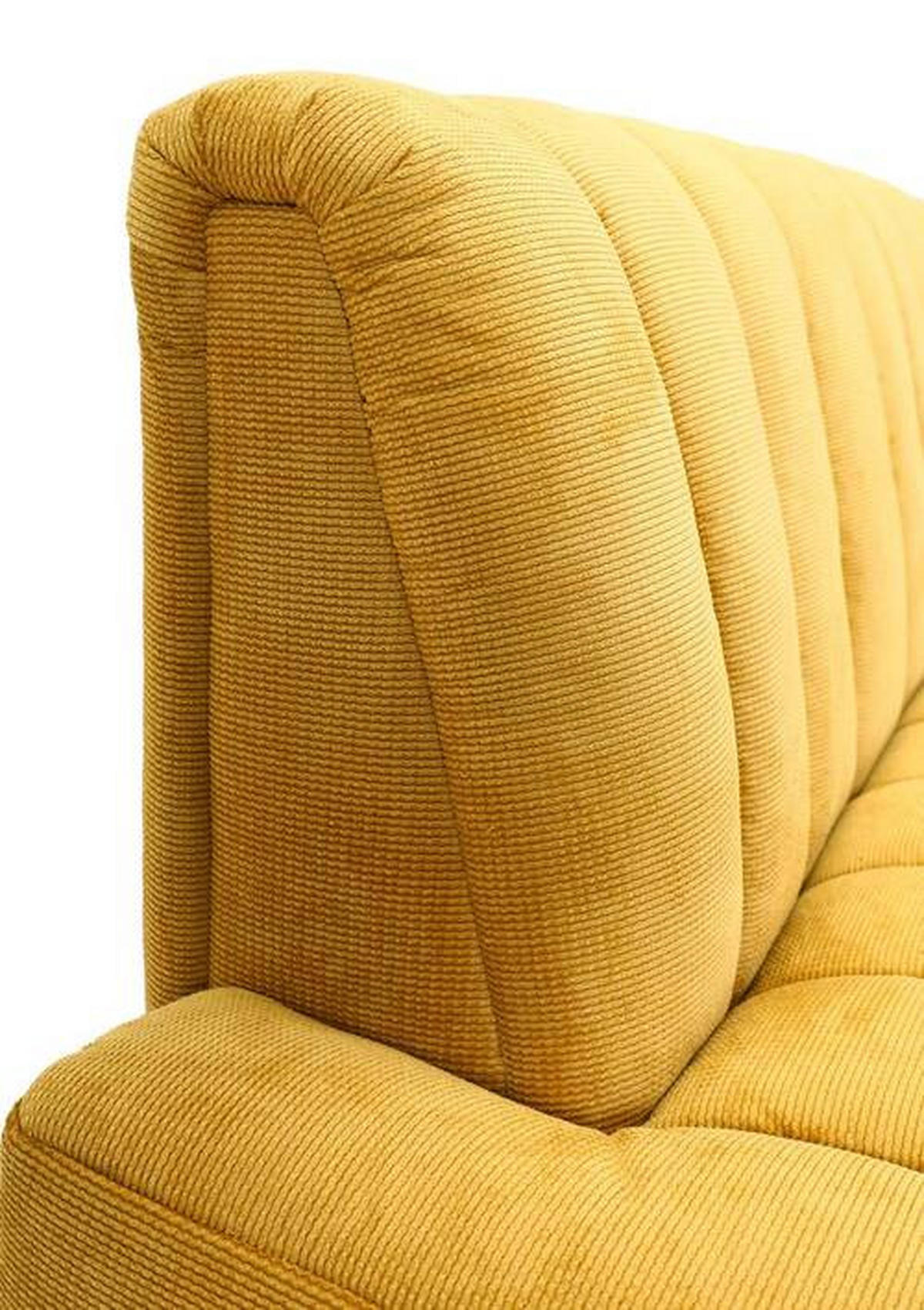 SITZBANK 175/87/77 cm  in Gelb  - Gelb/Schwarz, Design, Textil/Metall (175/87/77cm) - Novel