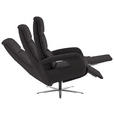 RELAXSESSEL in Leder Dunkelbraun  - Edelstahlfarben/Dunkelbraun, Design, Leder/Metall (76/119/86cm) - Dieter Knoll