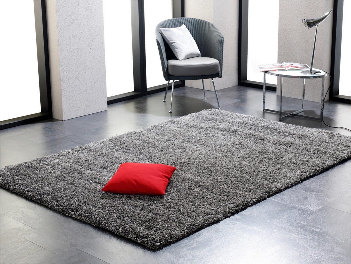 HOCHFLORTEPPICH 160/230 cm FASHION SHAGGY Grau  - Grau, Basics, Textil (160/230cm) - Novel