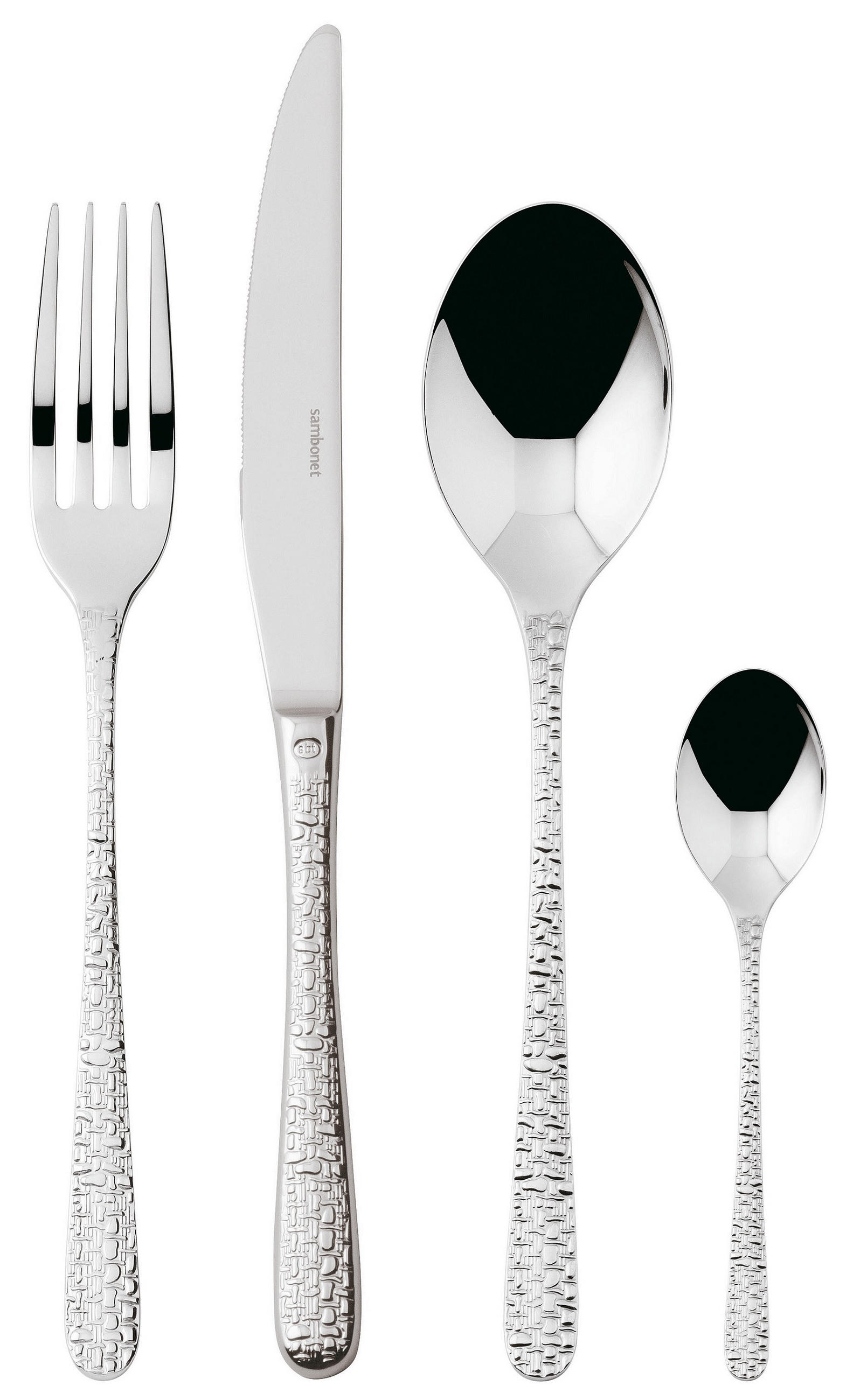 SET PRIBORA ZA JELO  24-dijelni     Venezia  - Basics, metal (40/30/10cm) - Sambonet