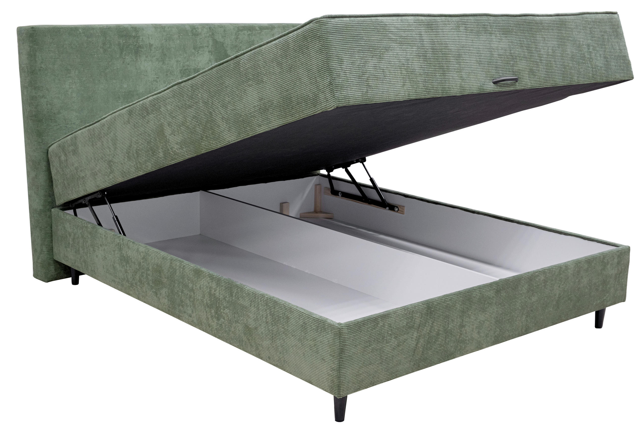 BOXSPRING KREVET      - Moderno, drvni materijal/tekstil (125/120/215cm)