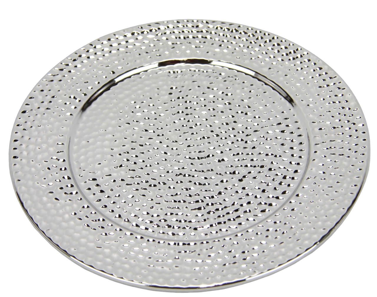 DEKOTELLER - Silberfarben, Basics, Keramik (25cm)