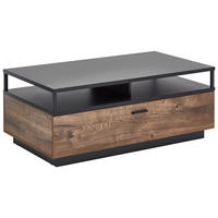 COUCHTISCH 115/65,5/45,0 cm rechteckig Grau, Eichefarben  - Eichefarben/Grau, KONVENTIONELL, Holzwerkstoff/Metall (115/65,5/45,0cm) - Cantus