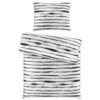 ÁGYNEMŰHUZAT-GARNITÚRA 140/200 cm  - fekete/fehér, Trend, textil (140/200cm) - Esposa