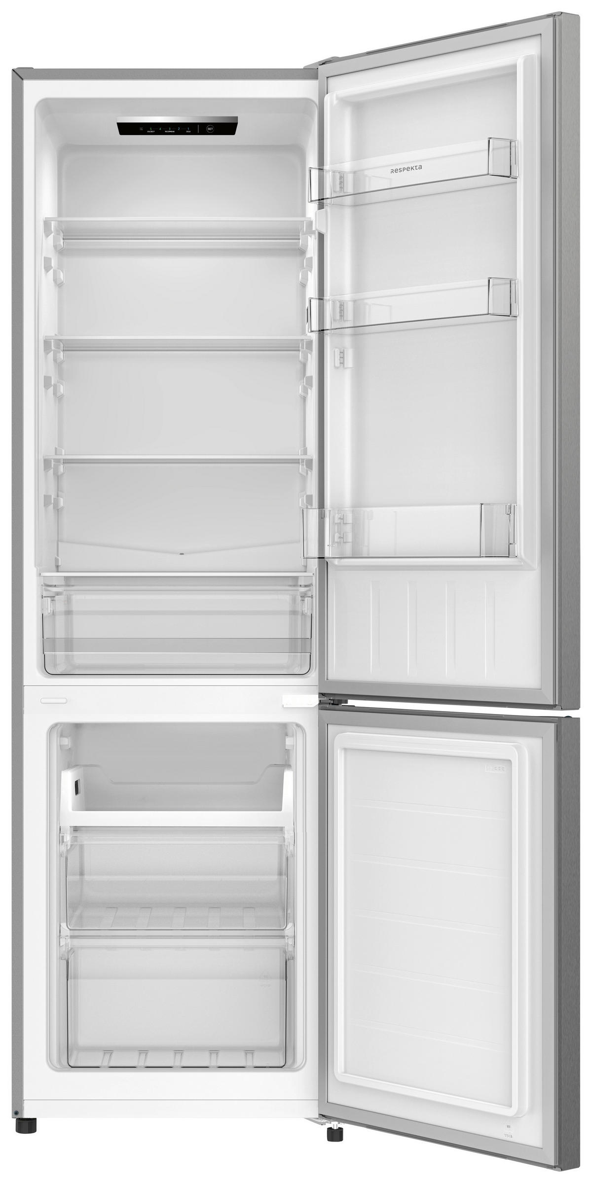 KYL-/FRYSKOMBINATION KG176IX-52  - silver, Basics, metall/glas (54/176/55cm) - Respekta