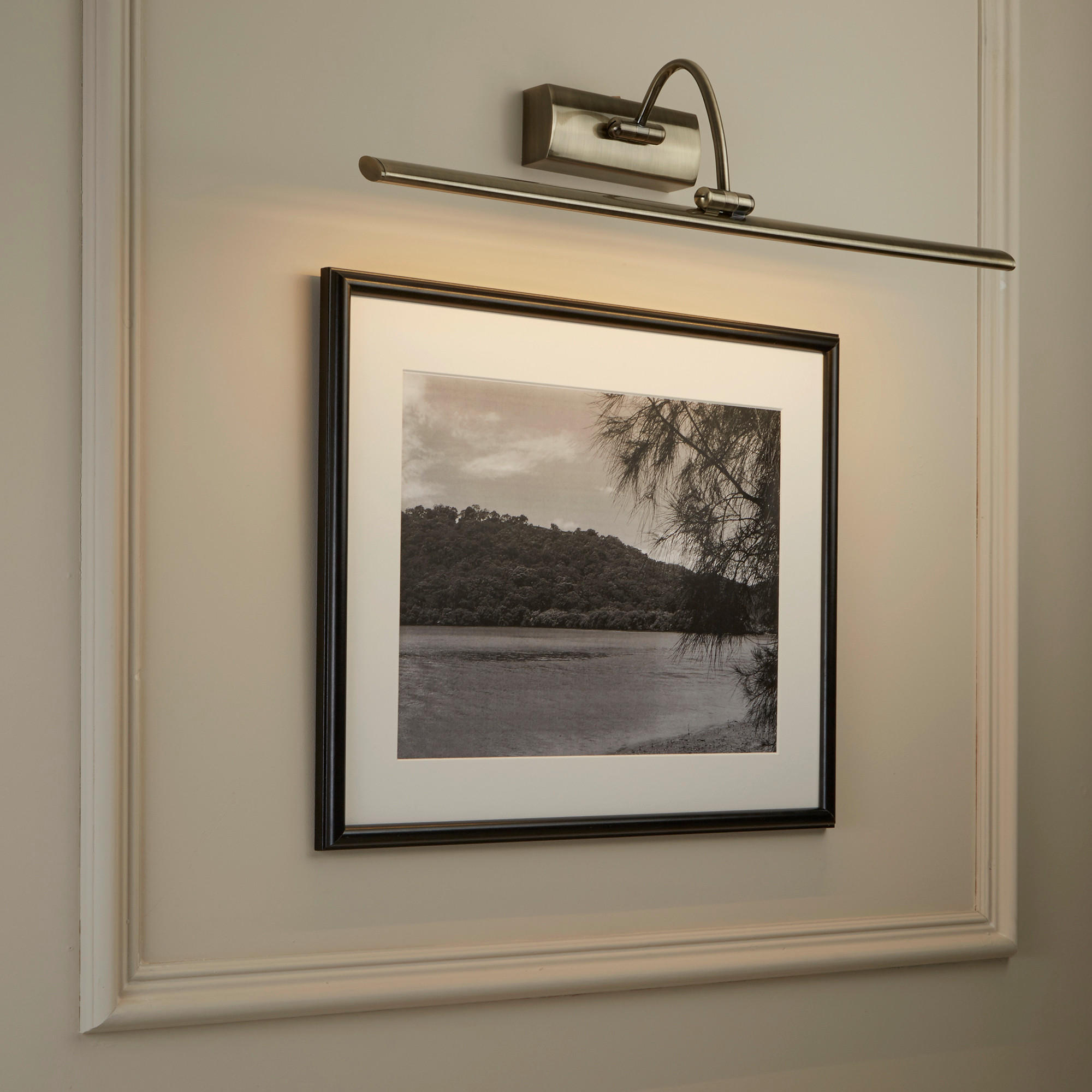 LED-TAVELBELYSNING Barcelona 64/11/21 cm   - mässingsfärgad, Basics, metall (64/11/21cm)