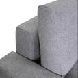 ECKSOFA Grau Velours  - Schwarz/Grau, KONVENTIONELL, Kunststoff/Textil (247/156cm) - Carryhome