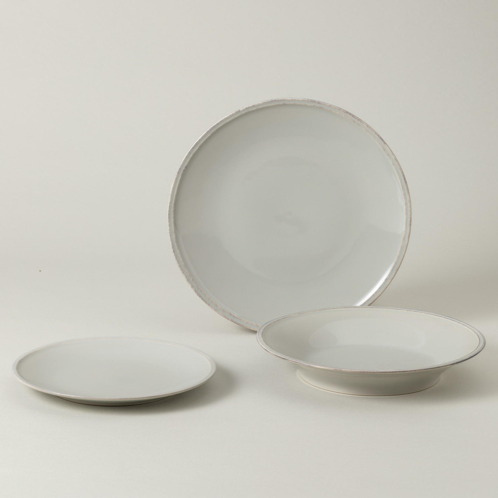 KOMBISERVICE Grau FRISO 12-teilig 4 Personen  - Grau, Basics, Keramik - Costa Nova