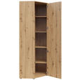 ECKSCHRANK 101/195/79 cm  - Schwarz/Eiche Artisan, MODERN, Holzwerkstoff/Kunststoff (101/195/79cm) - Carryhome