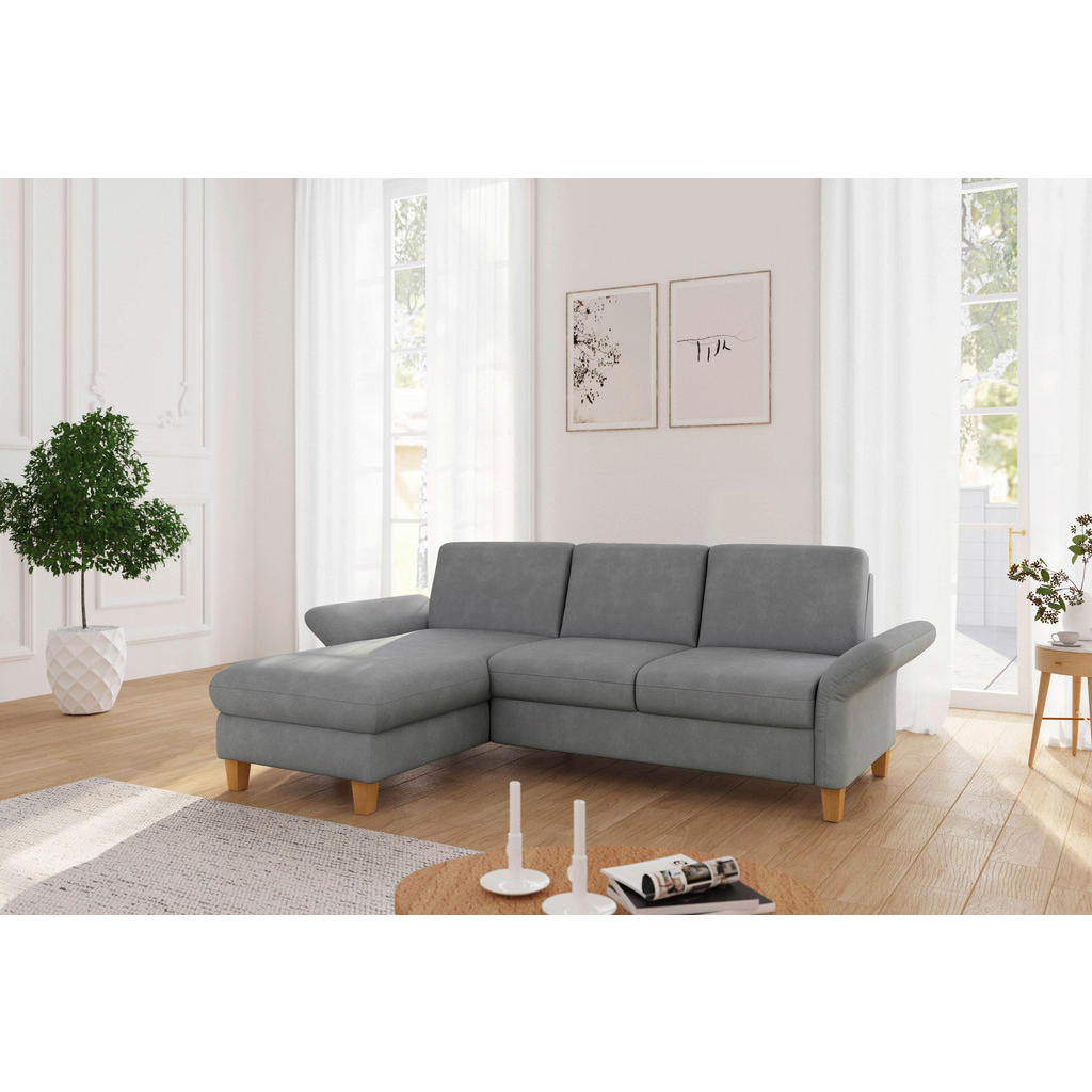 Sit & More ROHOVÁ SEDAČKA, textil, sivá