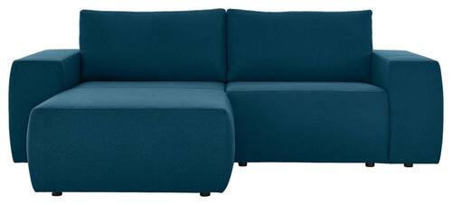 ECKSOFA Dunkelblau Webstoff  - Schwarz/Dunkelblau, Design, Kunststoff/Textil (160/242cm) - LOOKS by W.Joop