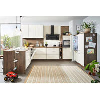 BEÉPÍTHETŐ KONYHA - magnólia/tölgyfa színű, Konventionell, faalapú anyag - Venda