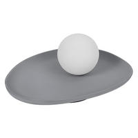 TISCHLEUCHTE 32,5/24/13,5 cm   - Grau, Natur, Glas/Stein (32,5/24/13,5cm) - Ledvance