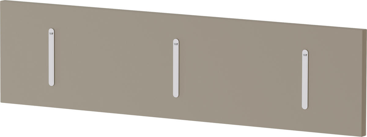 HAKENLEISTE  in Sandfarben  - Sandfarben, Design, Holzwerkstoff/Metall (100/25/3cm) - Moderano