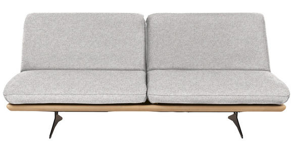 SCHLAFSOFA in Grau - Schwarz/Grau, Design, Holz/Textil (204/92/90cm) - Dieter Knoll