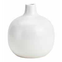 VASE 15 cm  - Weiß, Basics, Keramik (13/15/13cm)