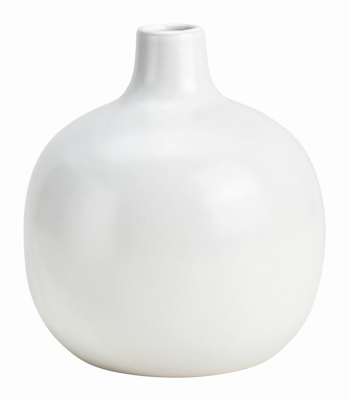 VASE 15 cm  - Weiß, Basics, Keramik (13/15/13cm)