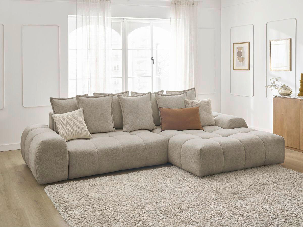 XXXLutz Eckschlafsofa Everest Taupe 318x180 cm