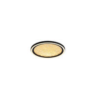 DECKENLEUCHTE Luna 30/6 cm  - Goldfarben/Schwarz, Design, Kunststoff/Metall (30/6cm)