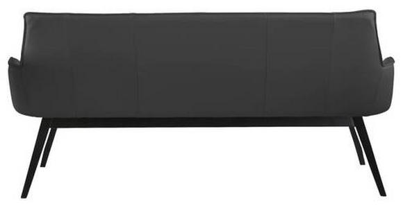 SITZBANK 160/89,5/64 cm in Schwarz - Schwarz, Design, Leder/Holz (160/89,5/64cm) - Novel