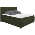 POLSTERBETT Matratze, Bettkasten, Topper Olivgrün 180/200 cm  - Graphitfarben/Schwarz, KONVENTIONELL, Kunststoff/Textil (180/200cm) - Esposa